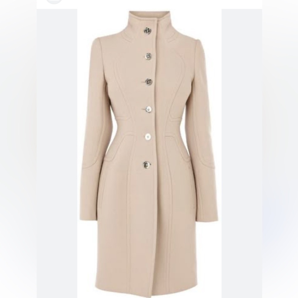 Karen Millen Elegant Women's Beige Coat